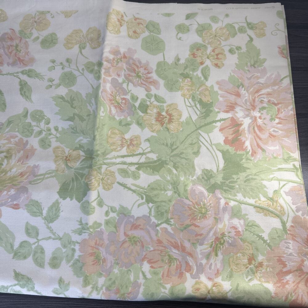 Vintage 1982 Albert Van Luit Balmoral Floral Decorator Fabric 54x52 Chintz
